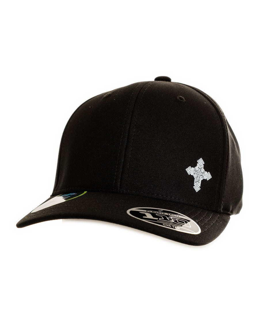Boné Cruz Copta Preto