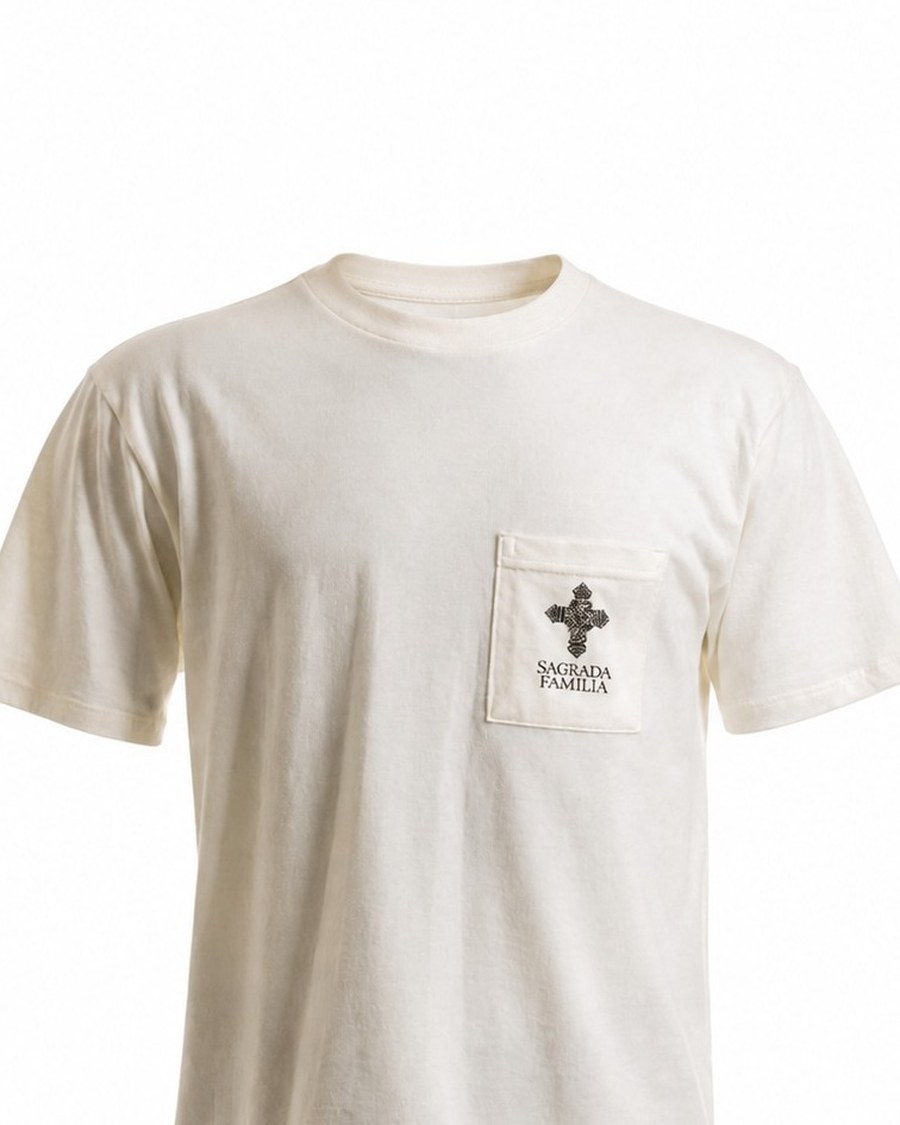 Camiseta Bolso Off-White — Bolso com cruz e wordmark