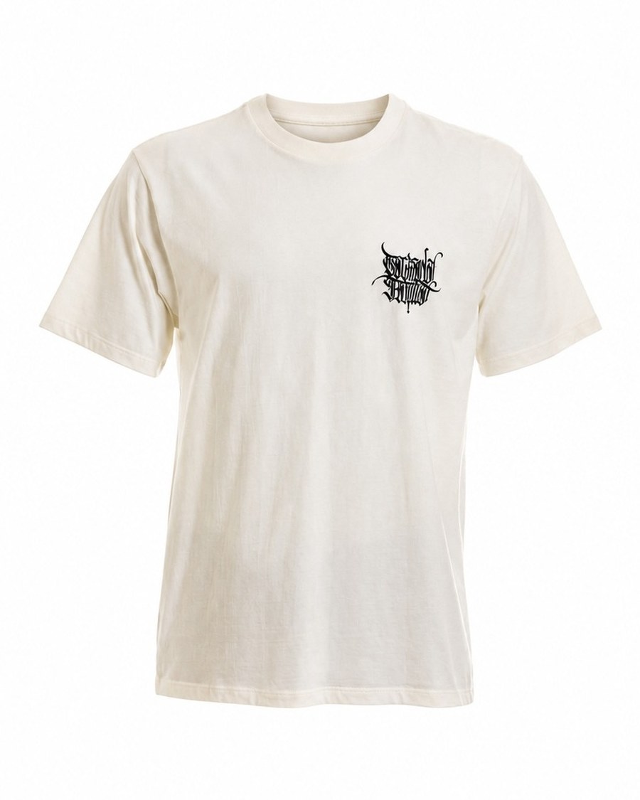 Camiseta Lettering Caligráfico Off-White