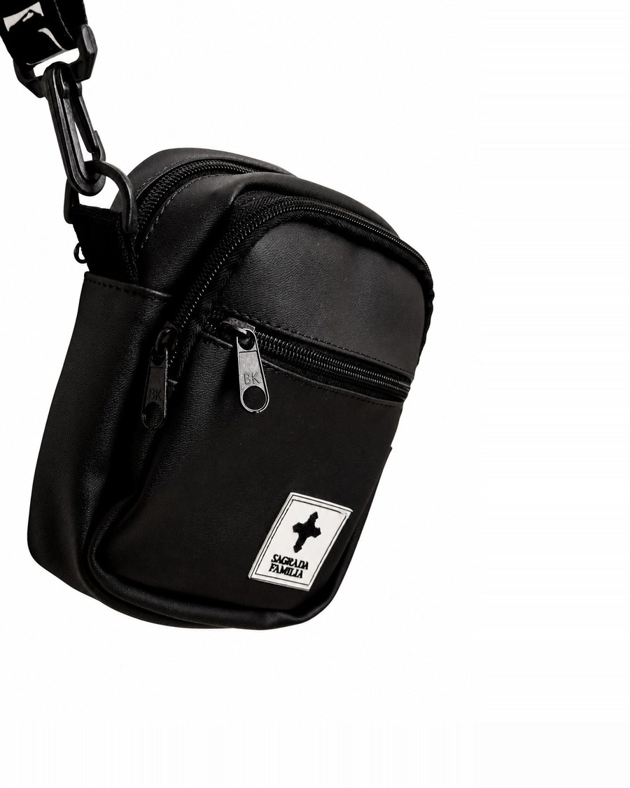Shoulder Bag Etiqueta Branca Preta